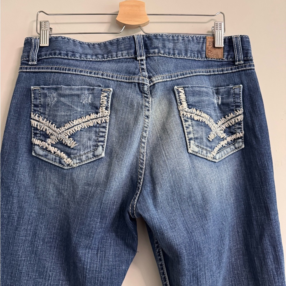BKE culture Bootcut Jeans Women Medium Wash western Denim Mid Rise 34 x 33 1/2 - Picture 3 of 7